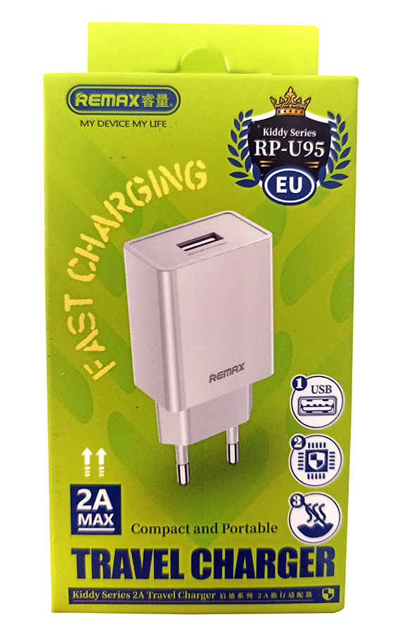 Remax kiddy series 2A travel charger RP-U95