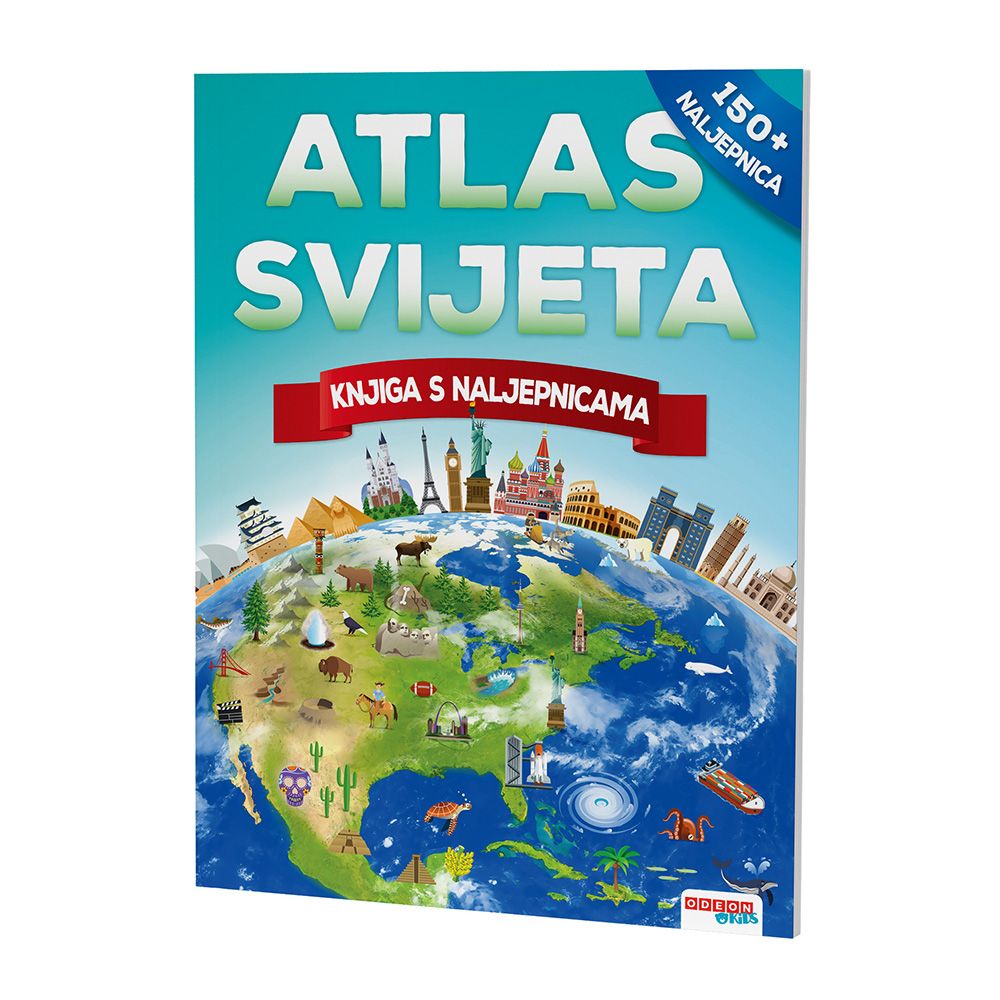 Atlas svijeta s naljepnicama - CU