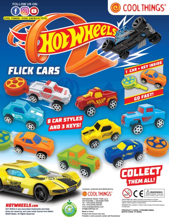 CT: Hot Wheels flick cars 2nd edition - 50 mm kapsule