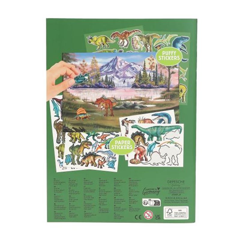 Dino World sa puffy naljepnicama
