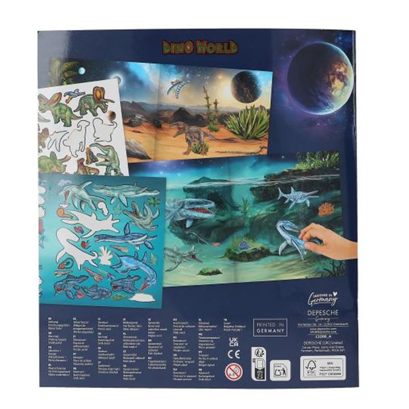 Dino World knjiga naljepnica Galaxy