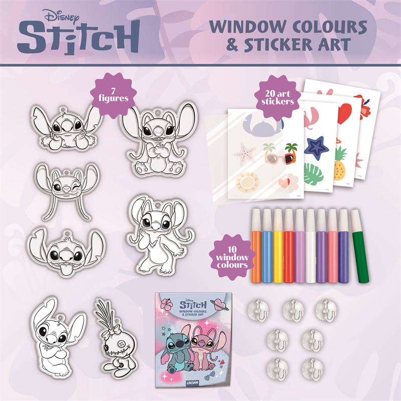 LIS: Boje za prozore i naljepnice sa motivima Stitch & Angel