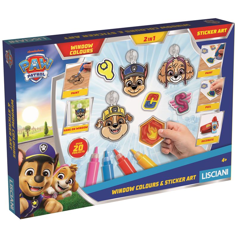 LIS: Boje za prozore i naljepnice sa motivima Paw patrol
