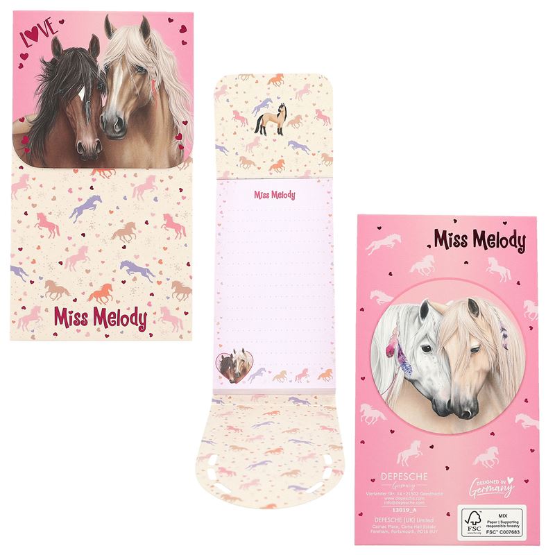 Miss Melody notes sa magnetnim zatvaranjem 24/1