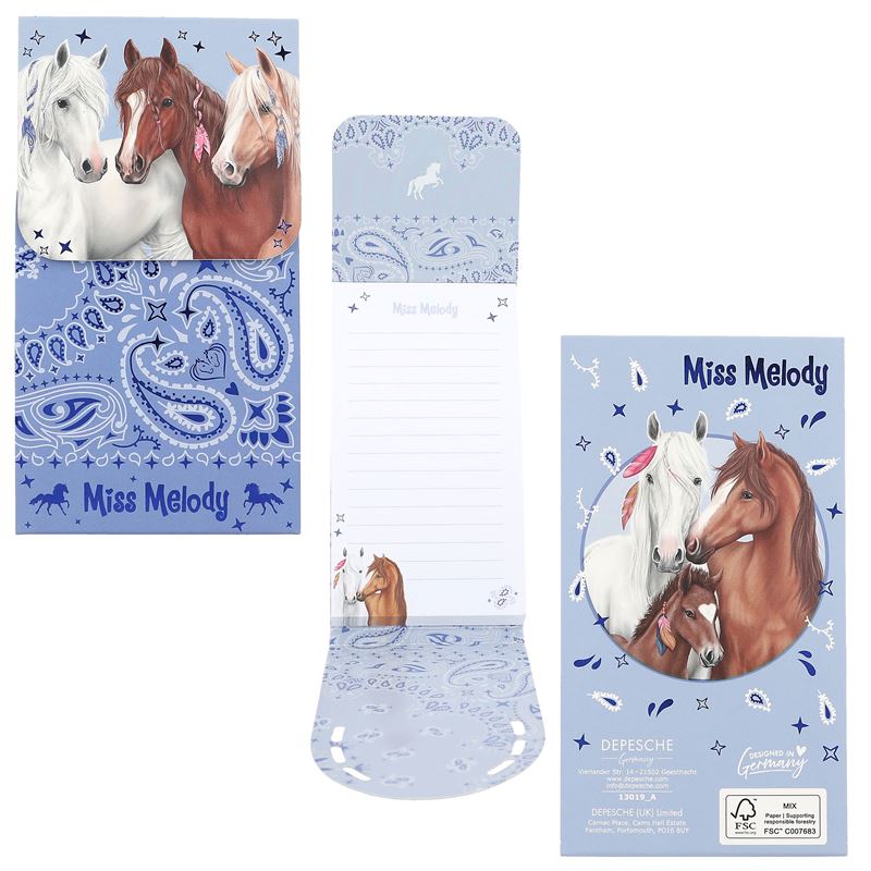 Miss Melody notes sa magnetnim zatvaranjem 24/1