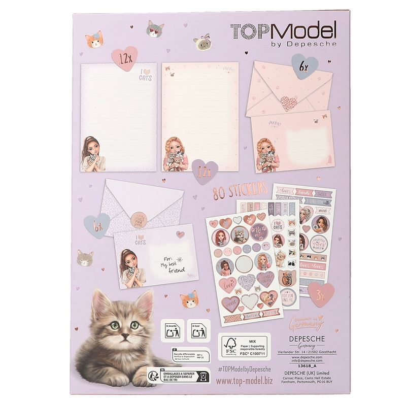 TOP MODEL Set s pismima Cat love 8/1