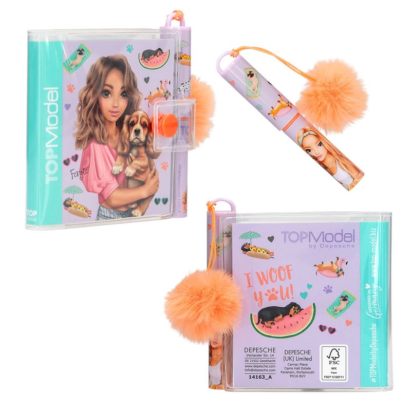 Top Model Mini notes s olovkom SUNNY DOG 16/1
