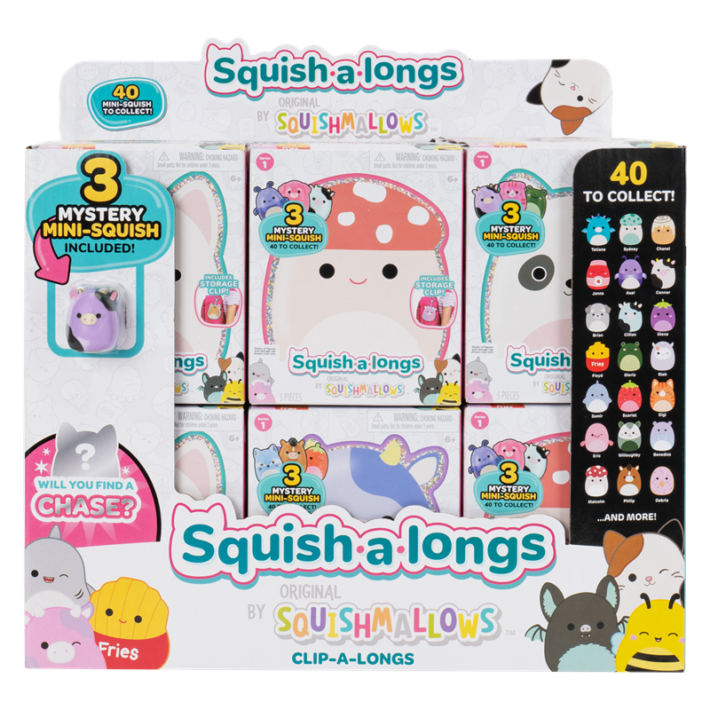SQAL: Squish-a-longs - clip-a-longs blind sort.