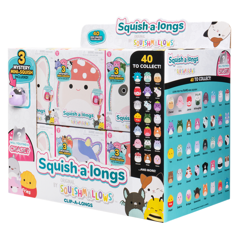 SQAL: Squish-a-longs - clip-a-longs blind sort.