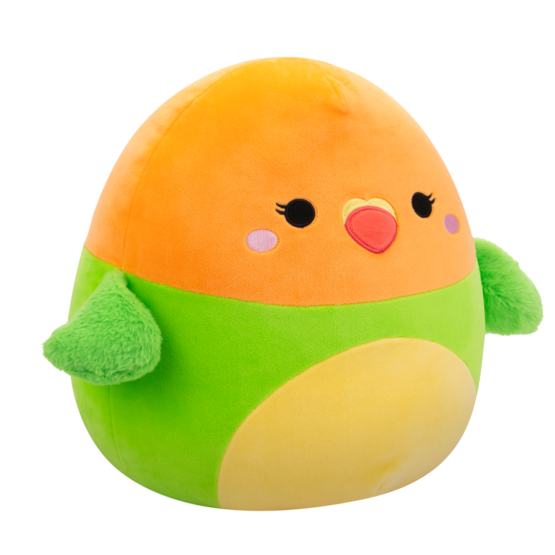 SQU. Squishmallows 35cm W20 - Plath-Zeleno narančasta papiga