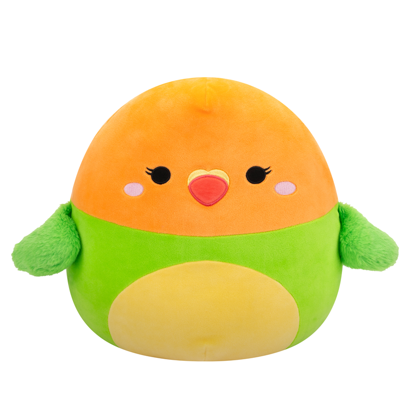 SQU. Squishmallows 35cm W20 - Plath-Zeleno narančasta papiga
