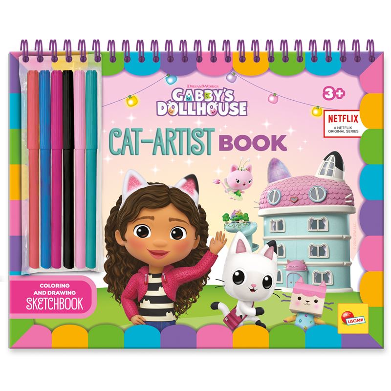 LIS: Gabby's Dollhouse čarobna knjiga Gab-tastic nacrtaj i oboji (8)