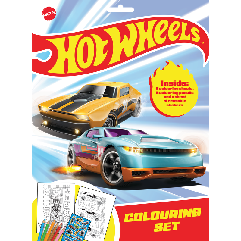 ALG: Hot Wheels colouring set