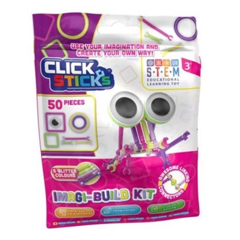 Clicksticks 50 pcs pink model set