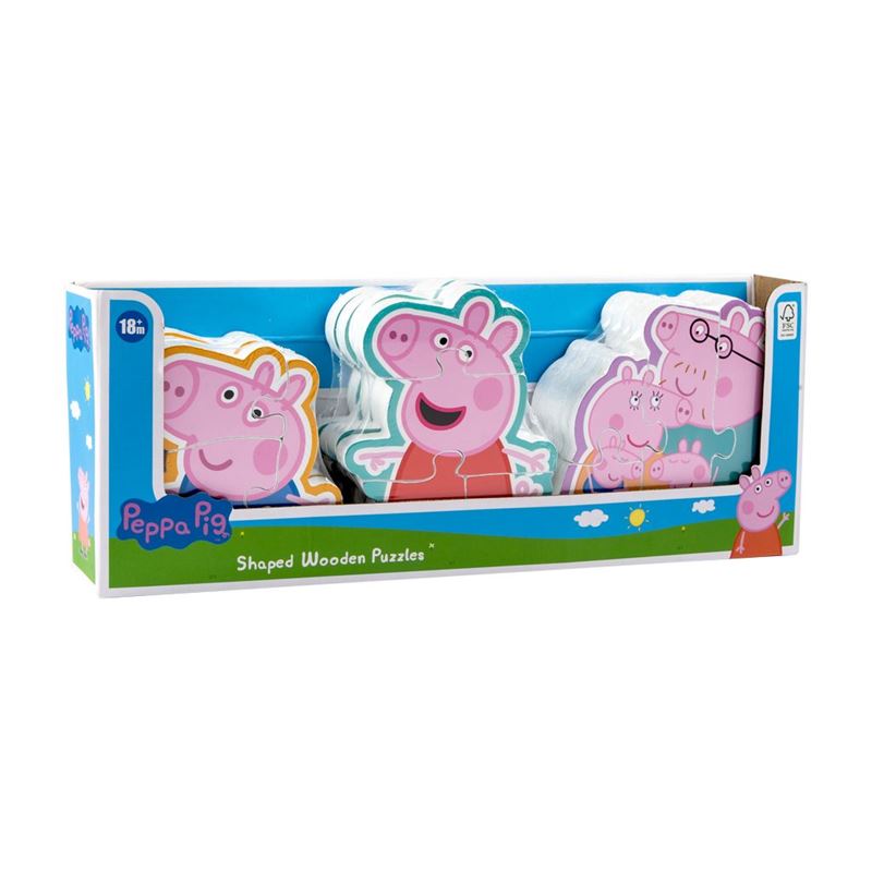Peppa Pig wooden shaped puzzle-3