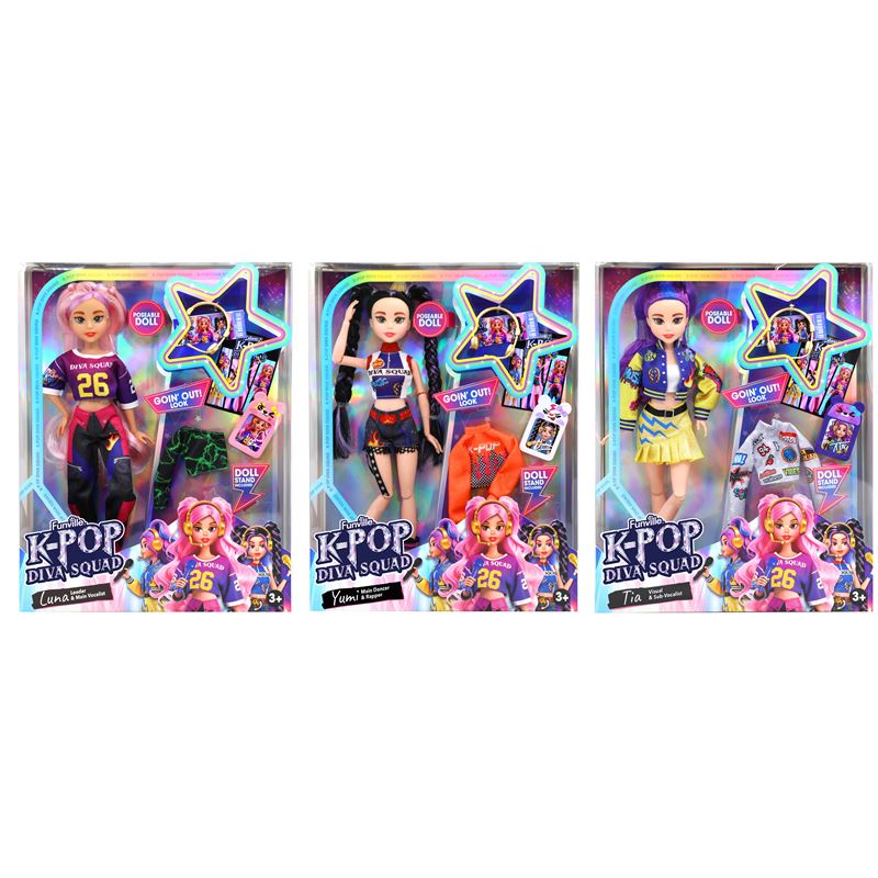 KPOP: K-POP diva squad - lutka 30cm sort