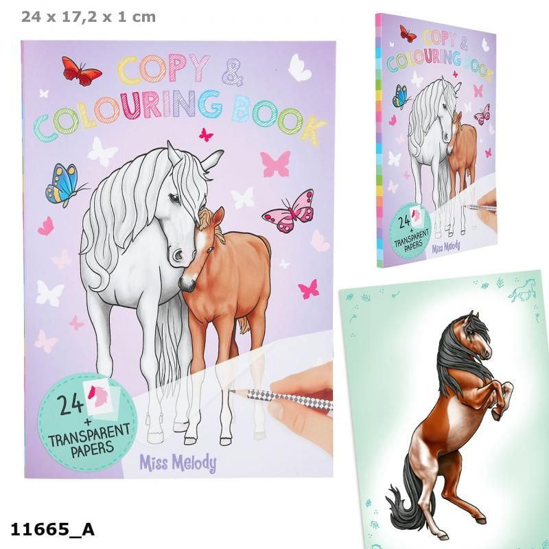 Miss Melody copy coloring book