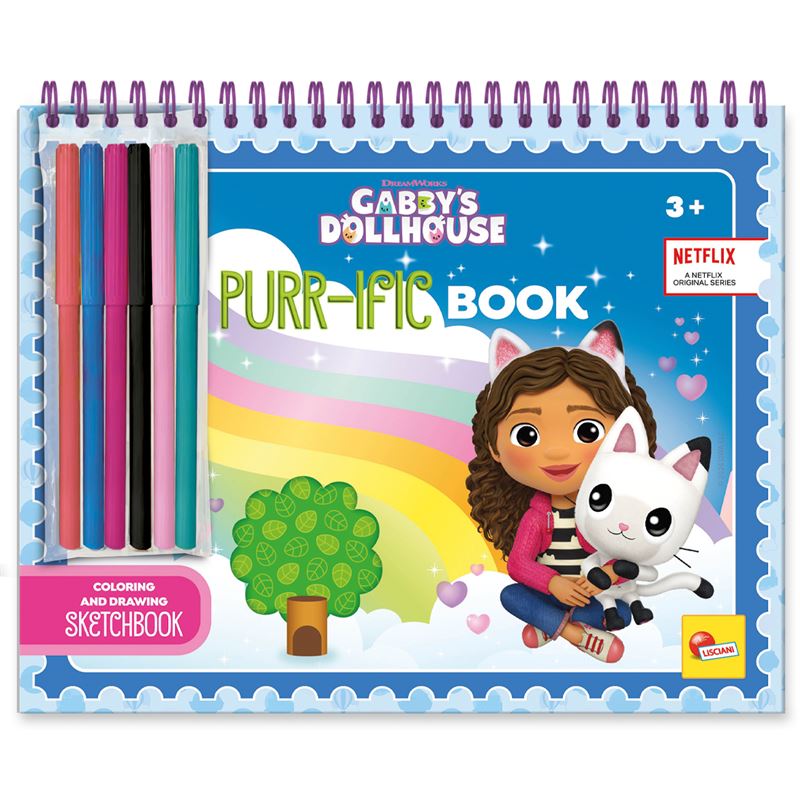 LIS: Gabby's Dollhouse čarobna knjiga Purr-ific nacrtaj i oboji (8)