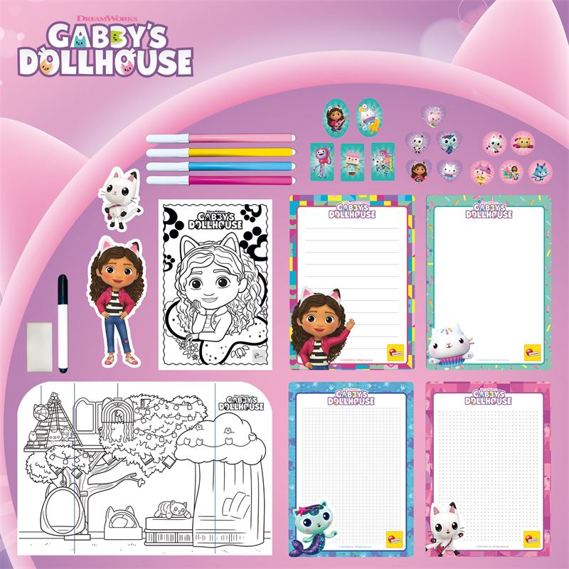 LIS: Gabby's Dollhouse škola bojanja i crtanja u ruksaku