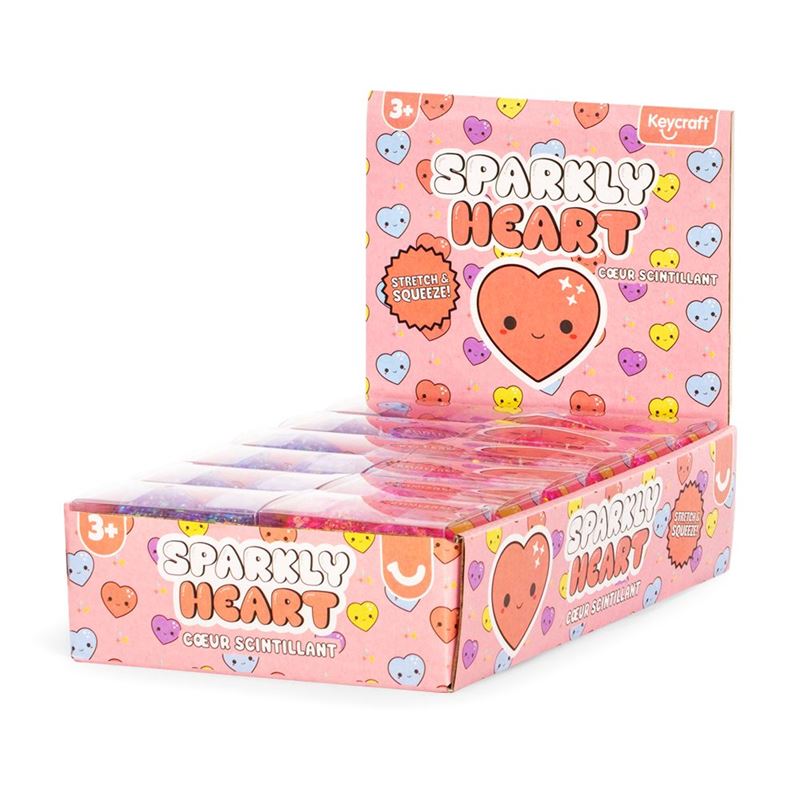 KC: Igračka squishy sparkly heart