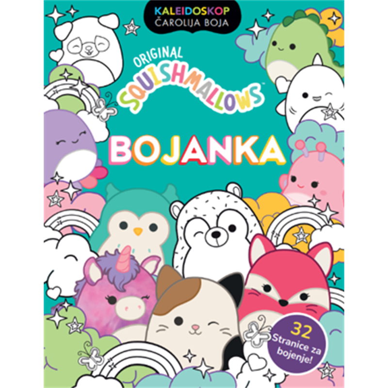 Squsihmallows zabavna bojanka - sorto