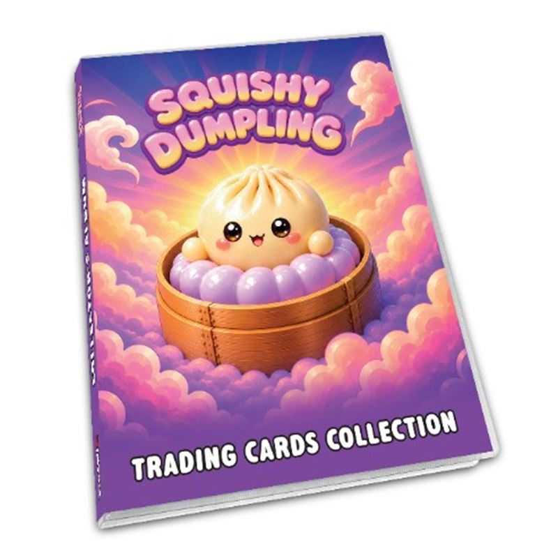 SQD: Squishy dumpling trading card - album za kartice + 1 paketić