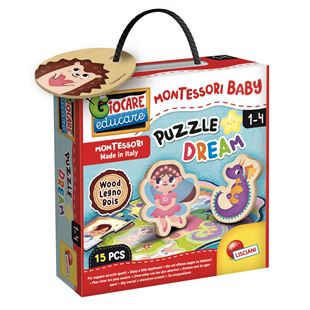 Montessori drvene puzzle dream
