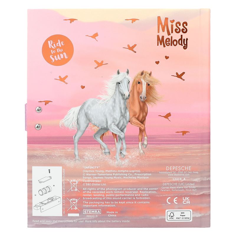 Miss Melody dnevnik sa kodom i zvukom, Design 2 Sundown