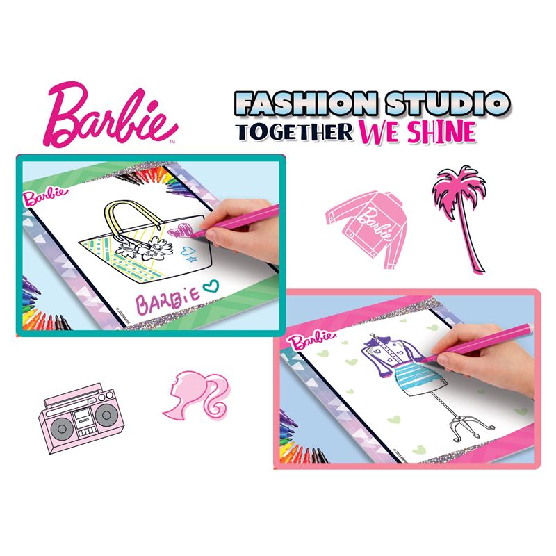 Barbie modni studio-knjiga sa modnim šablonima