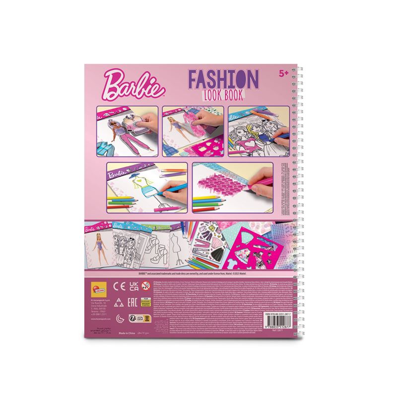 Barbie modna knjiga sa šablonima