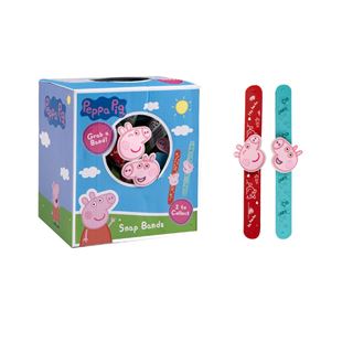 Peppa Pig silicone snap band 2 asst