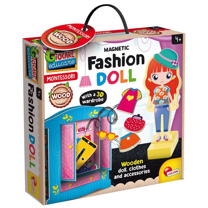 Montessori drvena fashion doll