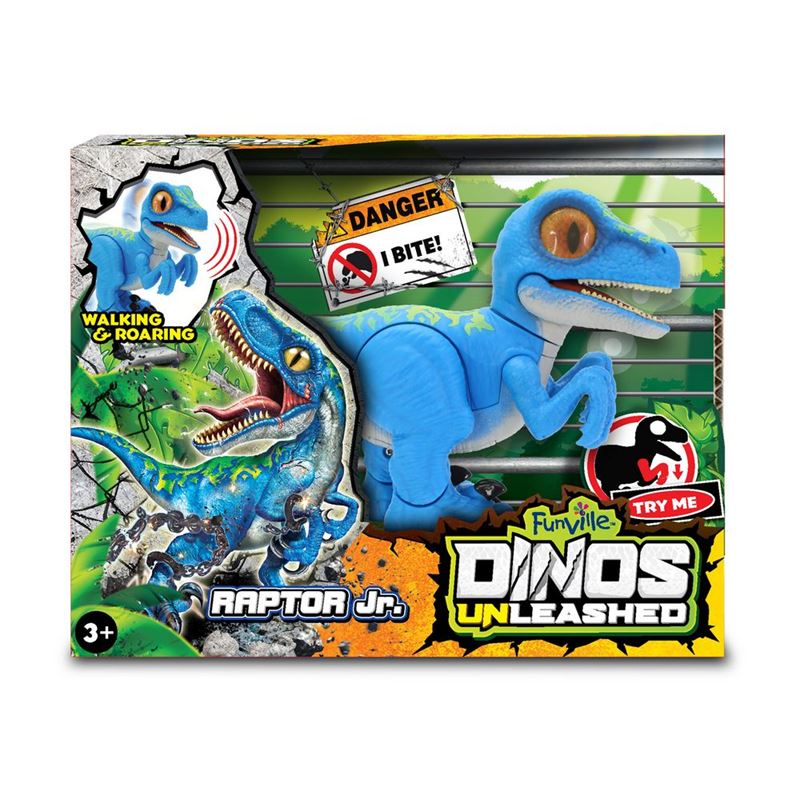 DINO: Dinos unleashed-Walking & roaring raptor jr.pomična figura