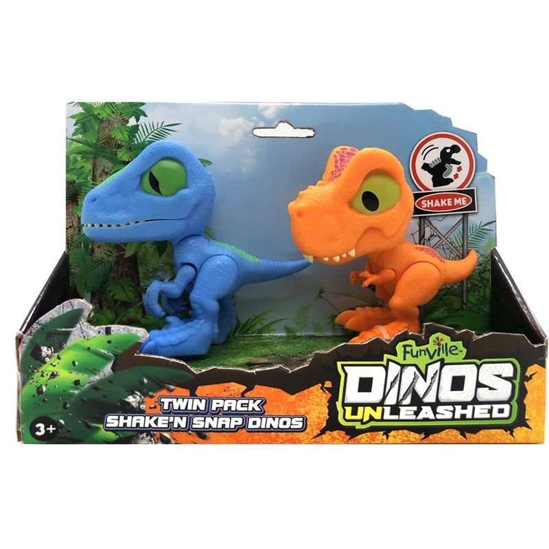 DINO: Dinos unleshed - T-rex i raptor 2pk pomične figure