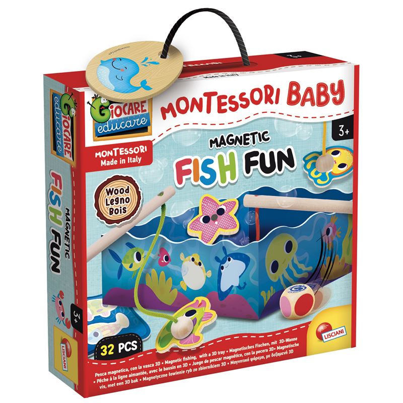 Montessori drvena fish fun