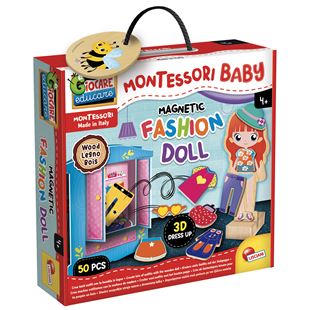 Montessori drvena fashion doll