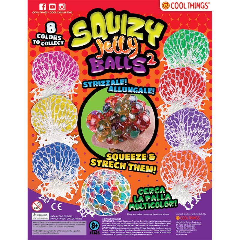CT: Squizy ball jelly ball mesh - 65 mm kapsule